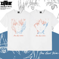 เสื้อยืดร่วม Evangelion EVA Theatre Edition One Last Kiss Summer แขนสั้นผู้ชายและผู้หญิง