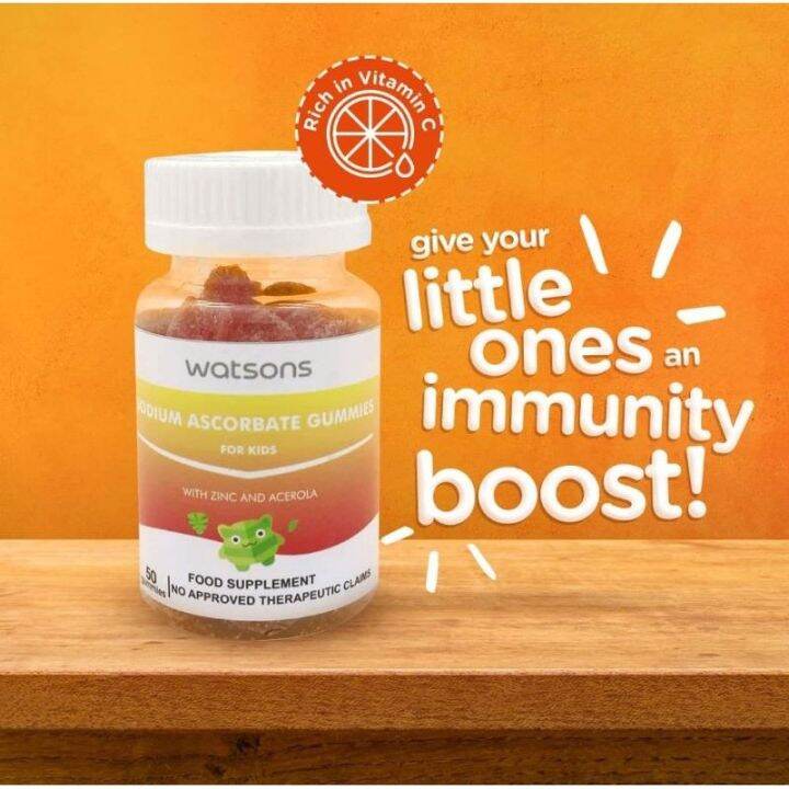 Watsons Sodium Ascorbate gummies 50's Lazada PH