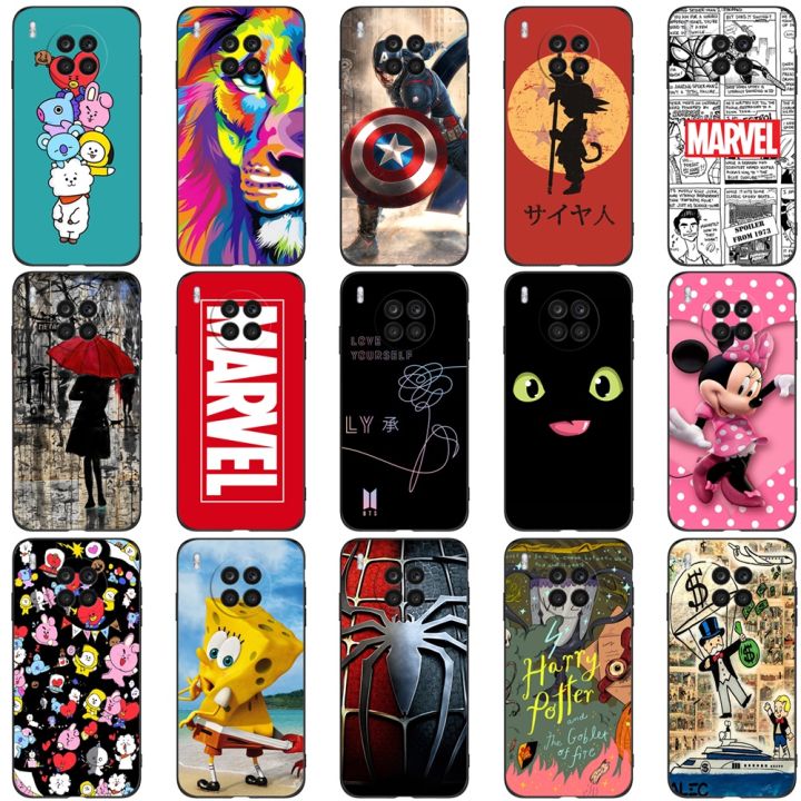 for-honor-50-lite-case-6-67-inch-for-huawei-nova-8i-case-nova8i-phone-back-cover-soft-50lite-light-black-tpu-case-cute-funy