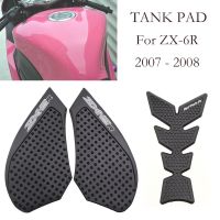 ZX 6R Motorcycle Tank Pad Protector Sticker Decal Gas Knee Grip Tank 3M For Kawasaki ZX-6R 2007-2008 Anti-slip Stickers