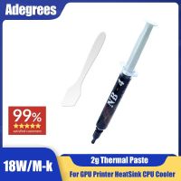 CPU Thermal Silicone Grease 18W/M-k For CPU Processors GPU Printer Heat Sink Cooling Cooler 2g Thermal Compound Paste Heatsinks