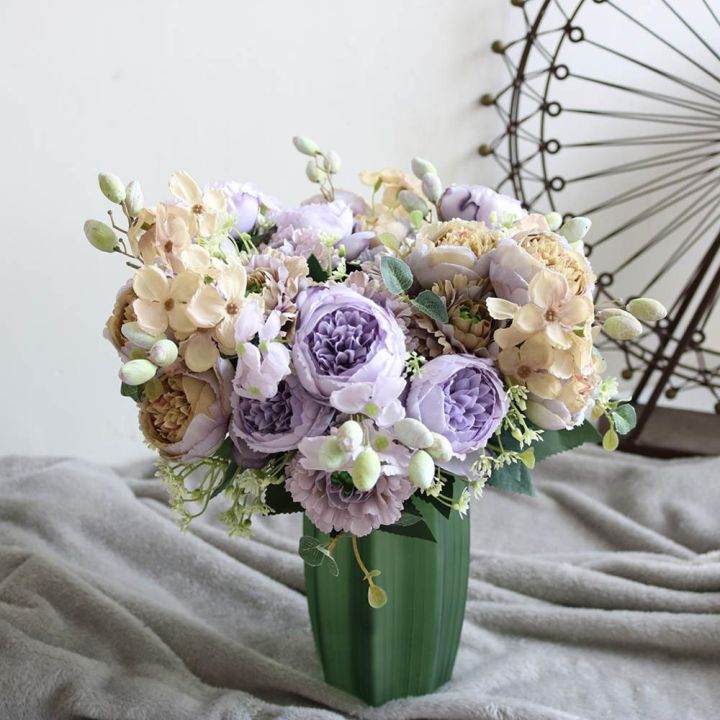 ayiq-flower-shop-ขายดีที่สุด-beautiful-rose-peony-ดอกไม้ผ้าไหมประดิษฐ์ขนาดเล็กสีขาวช่อดอกไม้หน้าแรกปาร์ตี้ฤดูหนาวงานแต่งงานตกแต่งดอกไม้ปลอม