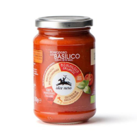 อัลเซ่เนโร่ ซอสพาสต้ามะเขือเทศออร์แกนิครสใบโหระพา ⁣350 กรัม - Organic Tomato Sauce with Basil 350g Alce Nero Pasta Sauce