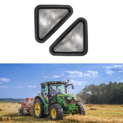 1Pair Skid Steer Loader LED Headlight Lamp Assembly Replacement Parts Accessories for Bobcat S100 S130 S150 S160 S175 S185 S205 6718042,6718043