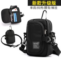 กระเป๋าสะพายข้างผู้ชาย กระเป๋าคาดเอว Mens sports waterproof and durable multi-function outdoor casual fashion chest bag