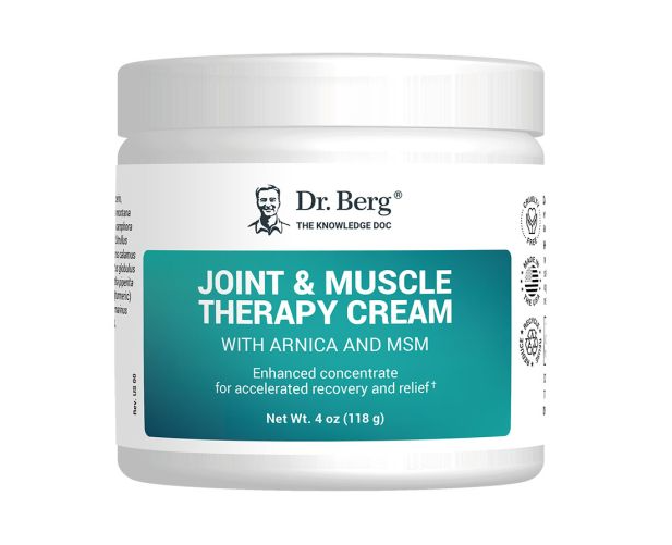 Dr. Berg Joint & Muscle Therapy Cream with 16 Powerful Nutrients Arnica