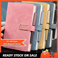 Hot Sale Retro Simple 240 Pages Notebook A5 Diary Buku Nota Business Notebook Hard Cover Korean Study Note Book Super Thick Notebooks Papers With Magnetic Buckle College Students Leather Home Living Korean Stationery แล็ปท็อป