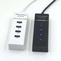 [HOT HAIXWLXKWW 589] ใหม่สีดำ USB 3.0 Hi Speed 4 Port Splitter Hub สำหรับโน๊ตบุ๊คที่มีประโยชน์สูง