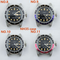 39.5Mm NH35 Case Retro Vintage Acrylic Glass Stainless Steel Case Watch Parts For SUB Submariner NH36 Movement Watch Accessories