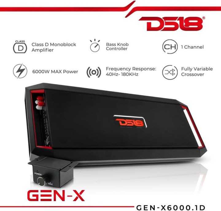 ds18-gen-x6000-1-car-audio-amplifier-1-channel-class-d-6000-watts-max-monoblock-amp-bass-remote-knob-included-lightweight-design-high-efficiency-rate-6000-watts-1-channel