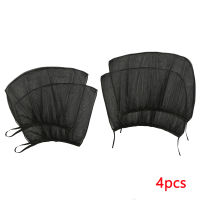 4 pcs Summer UV Protection Car Front Rear Back Side Window Sun Shade Anti-mosquito Sunshade Net Mesh Curtain for Sedan SUV MPV