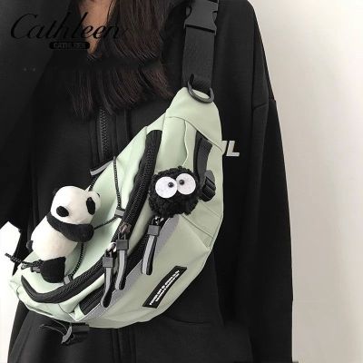 MLBˉ Official NY Kathleen Korean casual all-match Messenger bag men and women neutral wind chest bag Japanese sports cycling travel waist bag tide