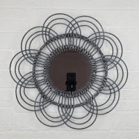 48cm Woven Rattan Dressing Mirror Innovative Art Decor Round Makeup Mirrors Bathroom Bedroom Wall Hanging Mirror Photo Props