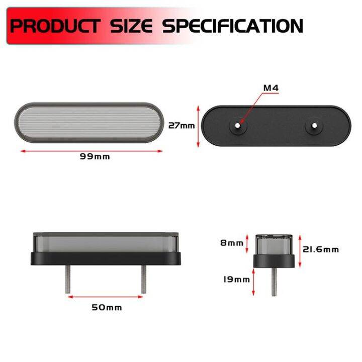 ไฟแดงหยุดเบรกท้ายรถมอเตอร์ไซค์สัญญาณไฟเลี้ยว-led-2ชิ้น34-led-ไฟกระพริบต่อเนื่องโคมไฟท้ายสำหรับ-atv-utv-12v-24v