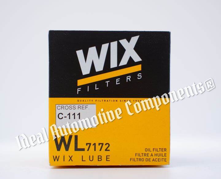 WIX Oil Filter Toyota Fortuner, Innova, Hilux, HiAce (WL7172)(C111