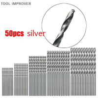 TOOL IMPROVER 100/50pcs TITANIUM Coated hss HIGH SPEED STEEL Drill BIT SET TOOL