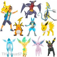 2023ﺴ 2023 Battle Figure Ash Ketchum Absol Garchomp Lucario Inteleon Vaporeon Sylveon Leafeon Figures