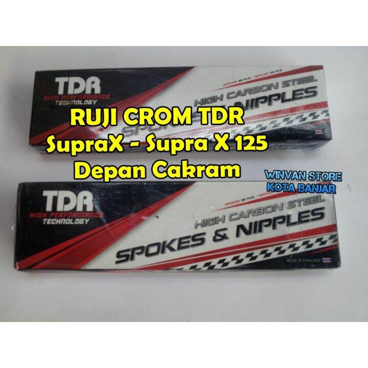 Ruji Jari Jari Tdr Ring 17 Set Depan Belakang Warna CROM ORIGINAL TDR ...