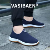 New style fashion Korean VASIBAEN comfortable and breathable Men shoes casual breathable together and slip-resistant per wear casual shoes weight lighter