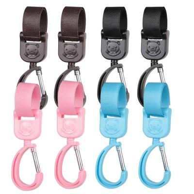 Stroller Clips for Bags 2 Pieces Stroller Accessories Bag Hooks Stroller Clips for Shopping Grocery Bag Purse and Accessories relaxing