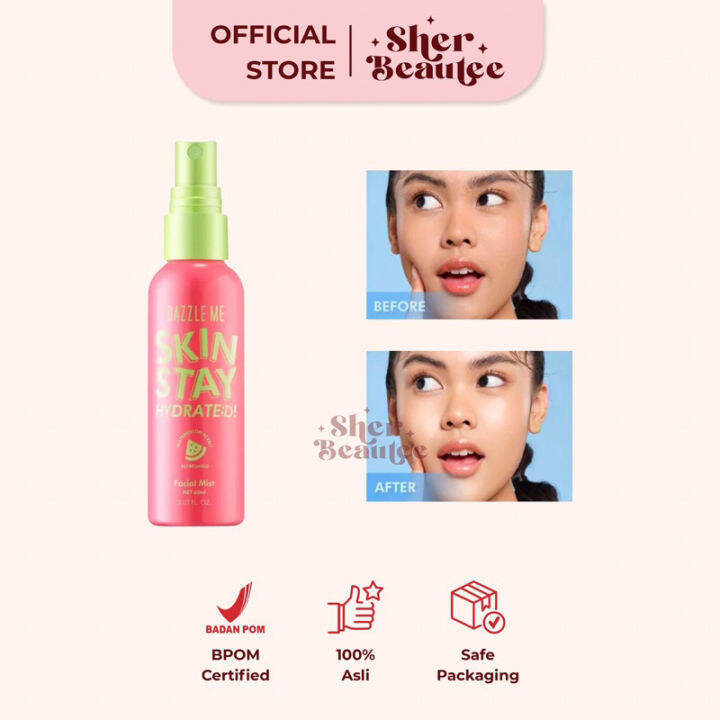 Dazzle Me Skin Stay Hydrated! Facial Mist 60ml Lazada Indonesia