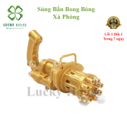 Súng bắn bong bóng xà phòng 6 nòng cho bé