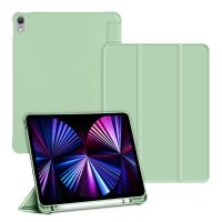 PU Leather Silicone Case For iPad mini 6th 8.3inch Smart Cover Case with Pencil Holder Cases Covers