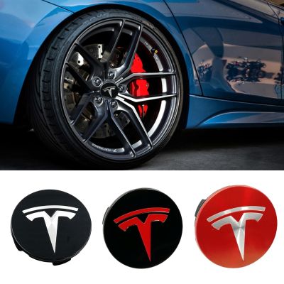 【cw】 4pcs 56mm Car Hub Cap Styling Covers for Tesla Logo S X 3 Y Roadster Accessory Rims Tyre Decoration