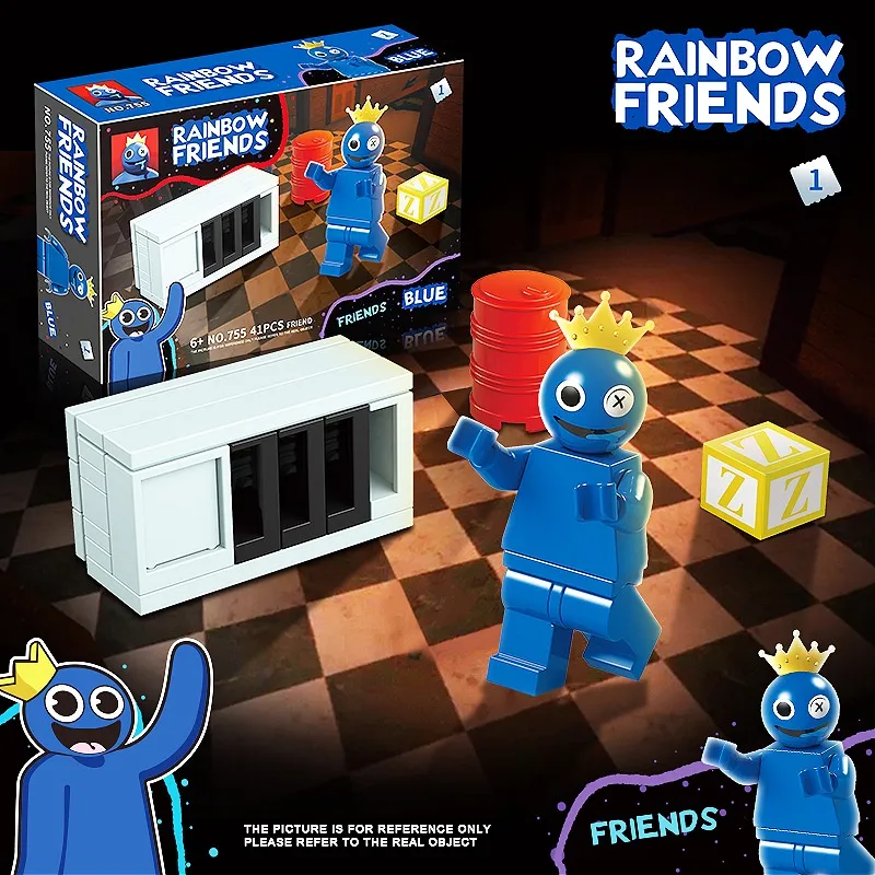 Assembled Toys Rainbow Friends Building Blocks Set, 8 Colors