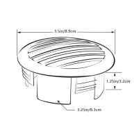 ตะแกรงระบายอากาศสำหรับเรือ3.5in ช่องระบายอากาศกันสนิมสำหรับเรือยอทช์สำหรับ RVs