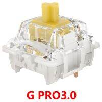 GATERON ใหม่ G Pro สวิตช์สีเหลือง3.0สวิตช์ Pro3.0สีแดงสีดำคีย์บอร์ดแบบกลไกสปอตไลท์แผงฝาปิด Prelugery