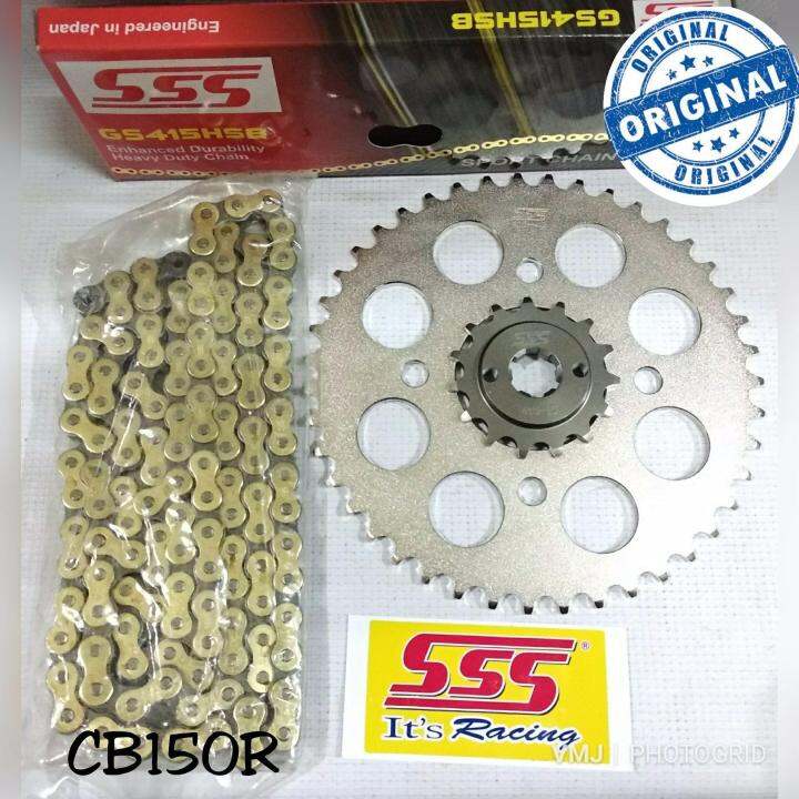 gear set SSS CB150R Sonic 150 LED Verza 150 415 15 42 130 HSB Gold