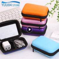 ❈ Mini Portable Earphone Bag Coin Purse Headphone USB Cable Case Storage Box Wallet Carrying Pouch Storage Bag Earphone Accessory