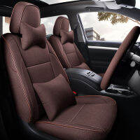 โตโยต้าไฮแลนเดอร์ Bantal Kursi รวมทุกอย่าง7-seater 5-seater พิเศษเหมาะกับทุกฤดูกาลฝาครอบเบาะผ้าลินิน