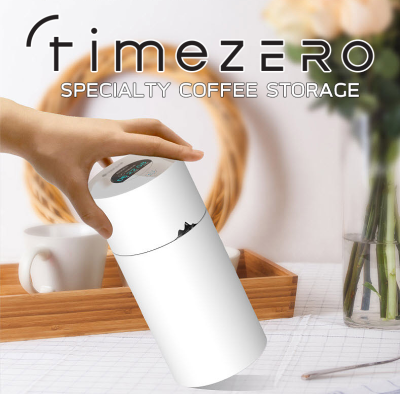 TIMEZERO  ที่เก็บเมล็ดกาแฟสุญญากาศระบบสัมผัส ณวัฒกรรมการคงสภาพเมล็ดกาแฟที่ดีที่สุดในขณะนี้