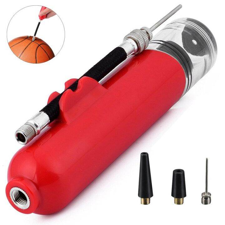 8 Inch Portable Manual Air Pump Football Basketball Volleyball Inflator Multifunction Bicycle