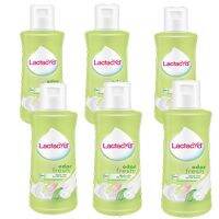?LACTACYD แลคตาซิด ออเดอร์ เฟรช ผลิตภัณฑ์ทำความสะอาดจุดซ่อนเร้น 60 มล. (แพ็ค 6 ขวด) (88560658) [ ของมีจำนวนจำกัด ]