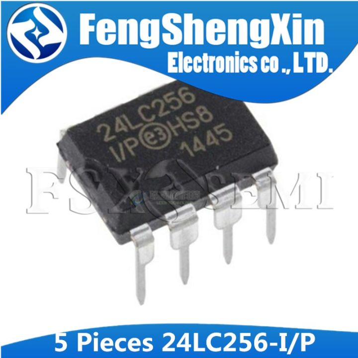 5PCS 24LC256-I/P DIP-8 24LC256I/P DIP8 24LC256 24LC256-I/P EEPROM IC