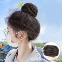 หัวบอลทรงตรง/ผมหยิกวิกต่อผมสำหรับผู้หญิงที่หนีบผมหางม้าวิกผม Updo เครื่องประดับผม