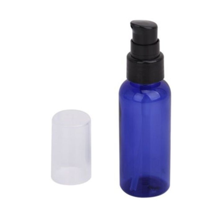 50ml-refillable-bottle-cosmetic-lotion-pump-cream-treatment-cap-50ml-new-blue