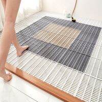 【PPQ Home Life Museum】 ใหม่ลายห้องน้ำ TPE Anti Fall Mat Splicing Anti Slip Mat กันน้ำ Hollow Mat Toilet Floor Mat