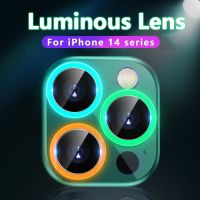 ฟิล์มกล้องไอโฟน กลางคืนสว่าง ฟิล์มกระจก รุ่นใหม่ เลนส์กล้องแบบวงแหวนครอบทีละเลนส์ สําหรับ iPhone 14 13 12 11 Pro Max mini 14 Plus