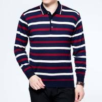 2021 Long Sleeve Striped Polo Shirt Men Cotton Streetwear Polos Shirts Mens Dress Tee Shirt Poloshirt Camisa Pol Clothes 2267