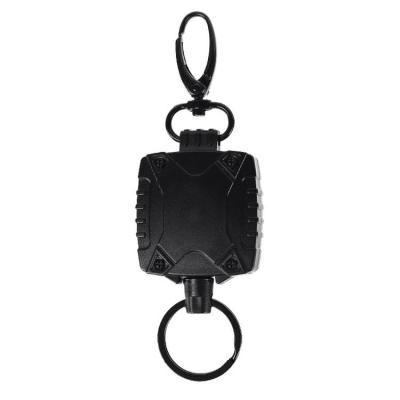 Retractable Badge Clip Easy-Pull Retractable Badge Reel Keychain Wire Rope Retractable Buckle for Fishing Hiking Climbing elegance