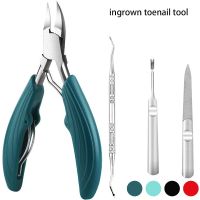 ZZOOI Professional Toe Nail Clippers Cutter ingrown toenail tool Thick Nails Dead Skin Dirt Remover Super Sharp Curved Blade Nail Tool