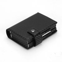 Crocodile grain card PU wrapping aluminum card box business gifts RFID security thrust CARDS box --A0509