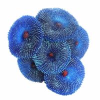 Blue Red Green Decoration Aquarium Artificial Resin Coral Sea Plant Ornament Silicone Nontoxic