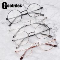 Classic Metal Frame Reading Glasses Spring Hinge Resin Presbyopic Eyewear Fashion Retro Round Nerd Eyewear 1.00 4.0 Diopter