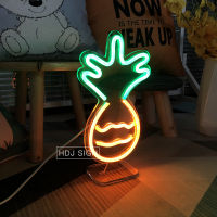 Pineapple Neon LED Night Light Suitable For Home Childrens Bedroom Table Decor Desk Lamp Personalized Birthday Gift