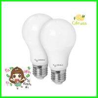 หลอด LED SHINING A60 SHINE 9 วัตต์ WARMWHITE E27 แพ็ก 2 ชิ้นLED BULB SHINING A60 SHINE 9W WARMWHITE E27 PACK2 **คุ้มที่สุดแล้วจ้า**